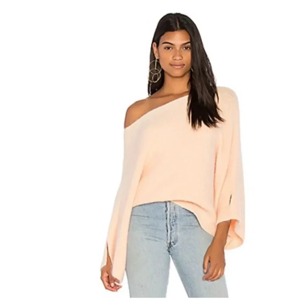 ELLIATT Rabbit Fur Blend Phoenix Sweater in Apricot
